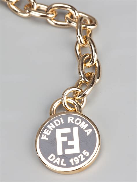 fendi necklace leather|fendi necklace for women.